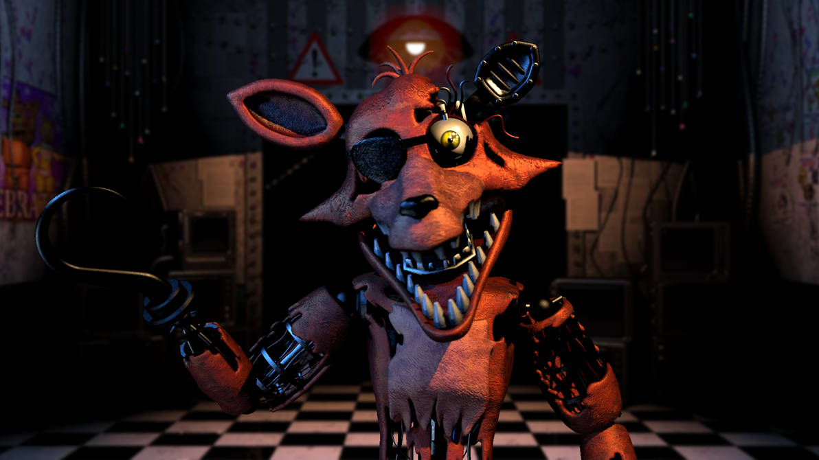 Withered Foxy [render] By Arrancon On Deviantart - 859x930 PNG Download -  PNGkit