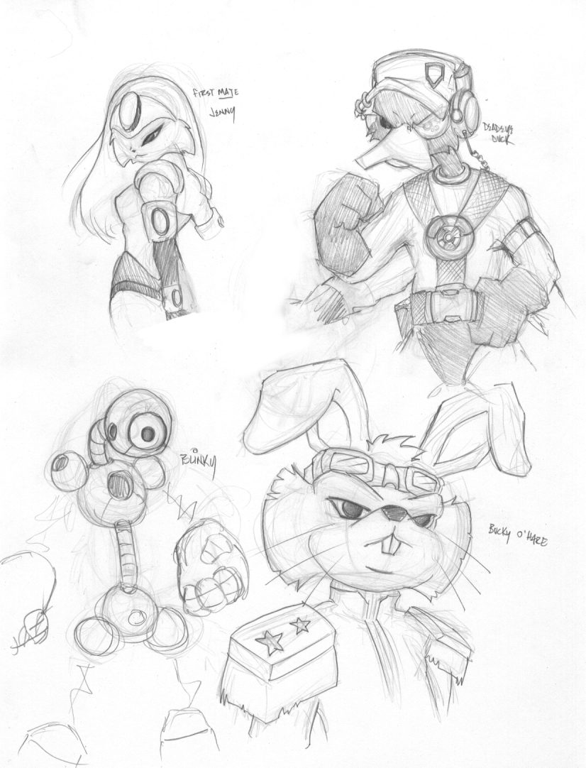 Bucky O'Hare Sketches