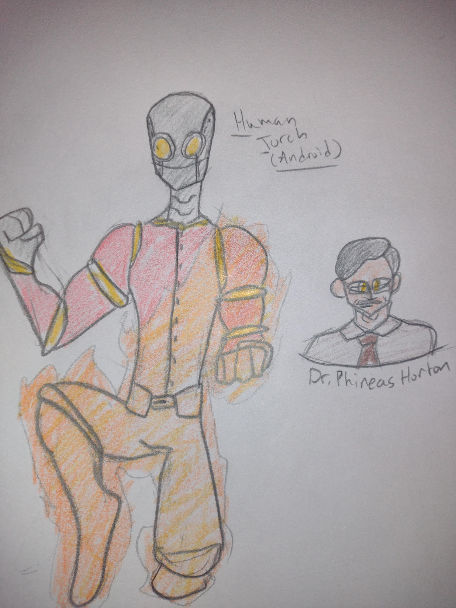 Human Torch (Android) by JRStudios2020 on DeviantArt