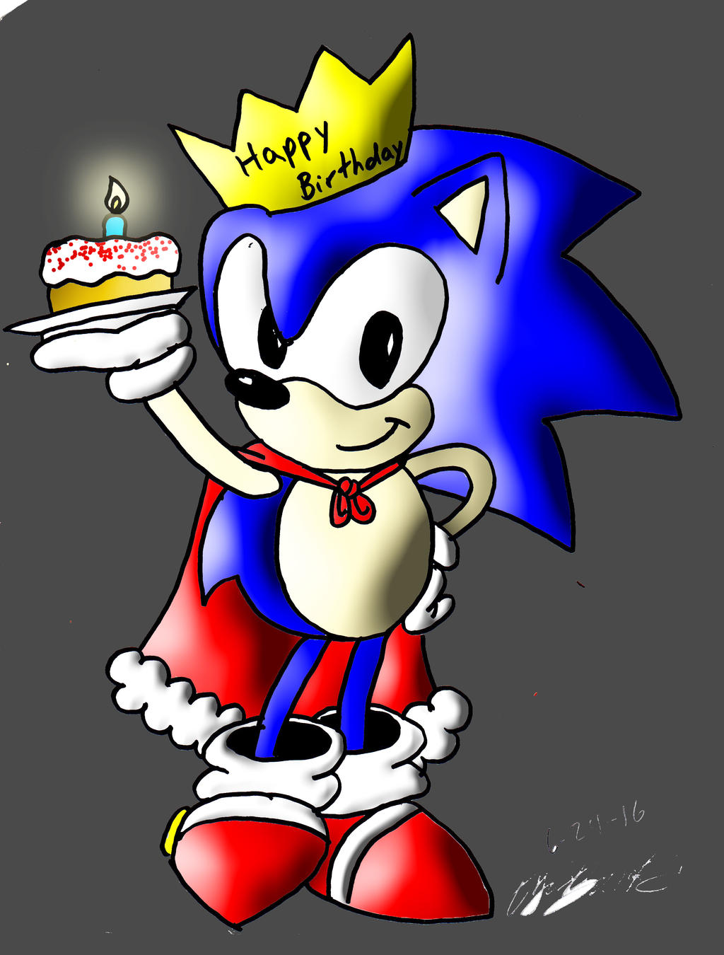 .:Happy 25th Birthday Sonic:.