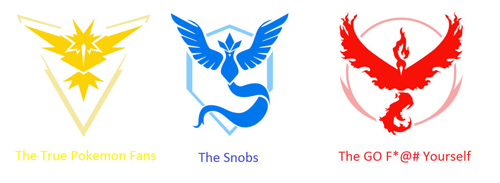 Pokemon Go Teams In A Nutshell by Tails-The-Fox86 on DeviantArt