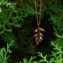 Fern leaf pendant