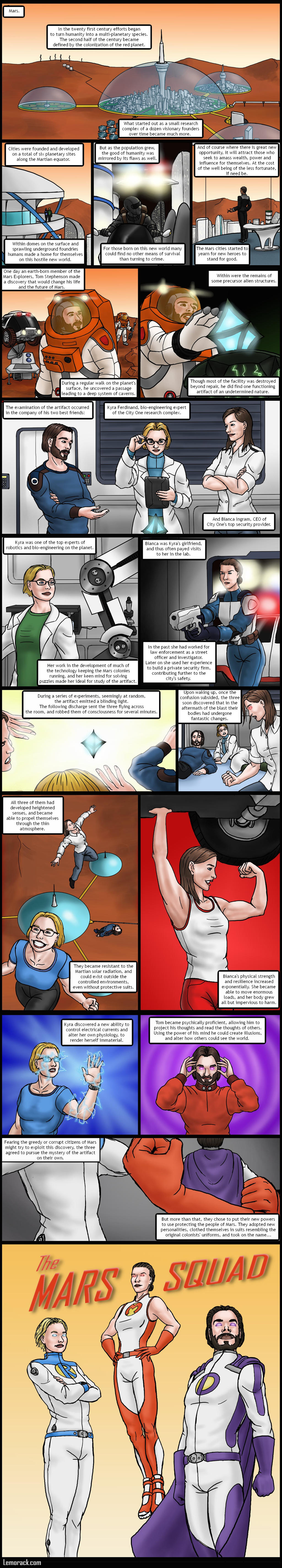 Origins of the Mars Squad by SteveNoble197