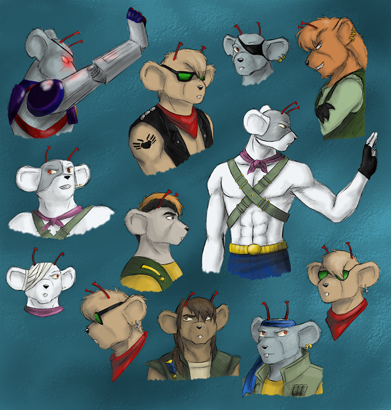 Biker mice from Mars by Rosyan on DeviantArt