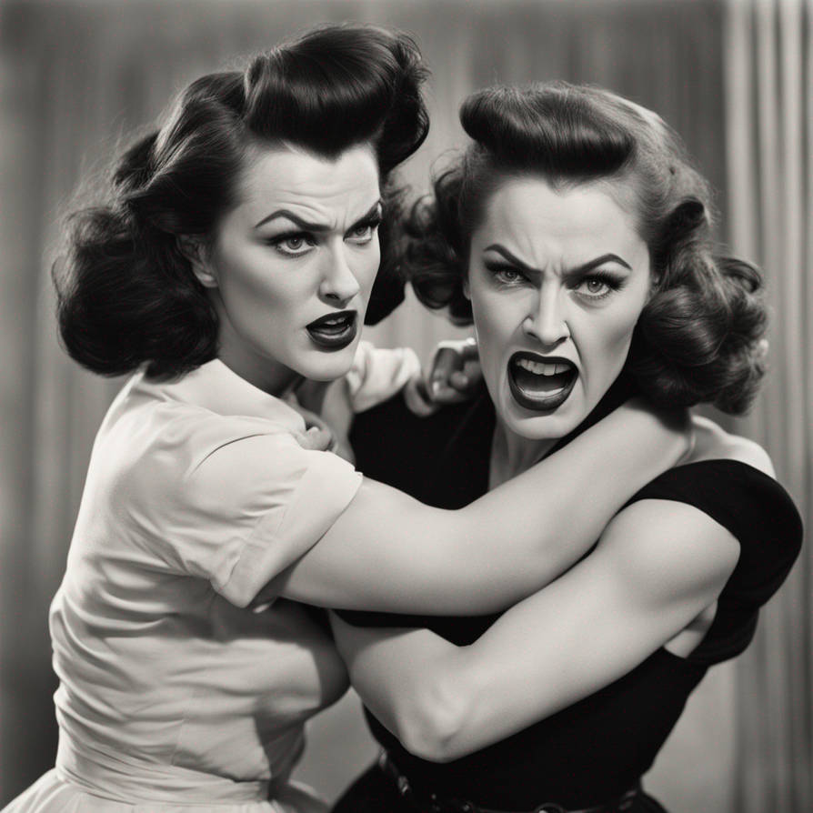 Scuffle between two very angry face beautiful wome by rohibuno on ...