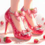 Ripe Strawberry High Heels #282