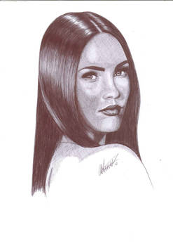 Megan Fox pen Portrait