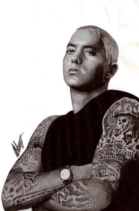 Eminem Biro Portrait