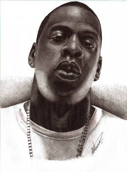Jay Z Ballpoint Biro Portrait