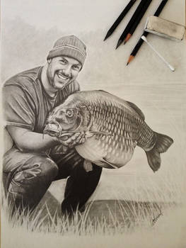 Adam Penning Carp Angler - StannArt