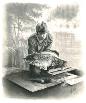 Rod Hutchinson carp angler - StannArt