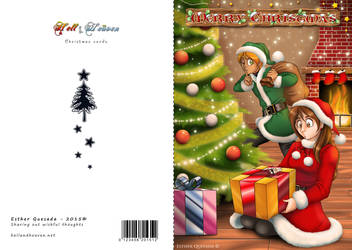 Merry Christmas! - 2015 postcard - DINA6 size by Raygirl13