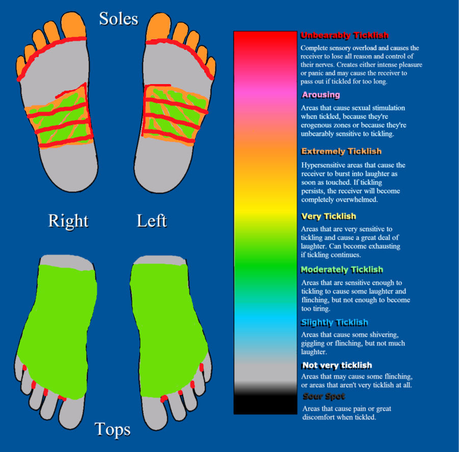 TicklishKat Oc Tickle chart~ Feet by TicklishKat on DeviantArt