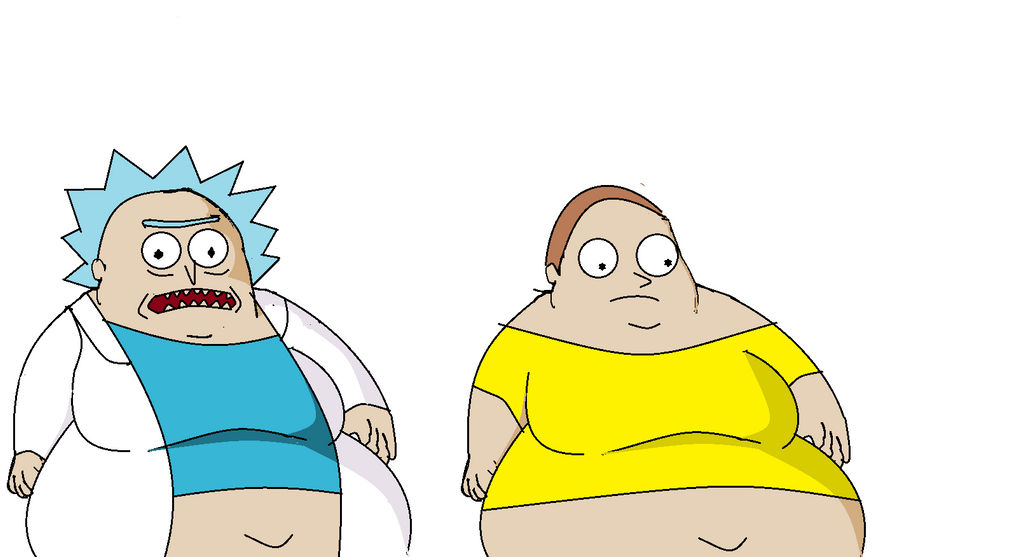 Rick and Morty Get Fat! by brain-poop on DeviantArt Rick and Morty Get Fat! by brain-poop on DeviantArt