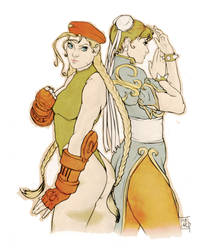 Cammy And Chun Li.