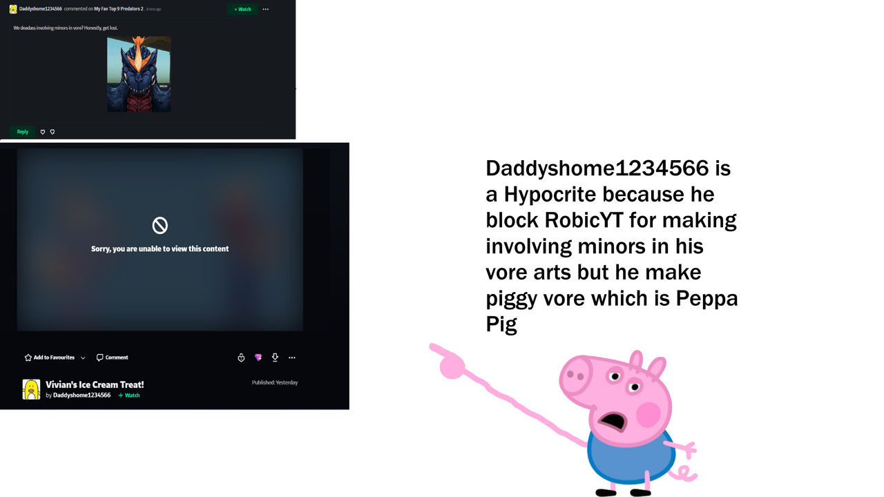 George Pig Distorted You're Right George Pig by RobicYT on DeviantArt