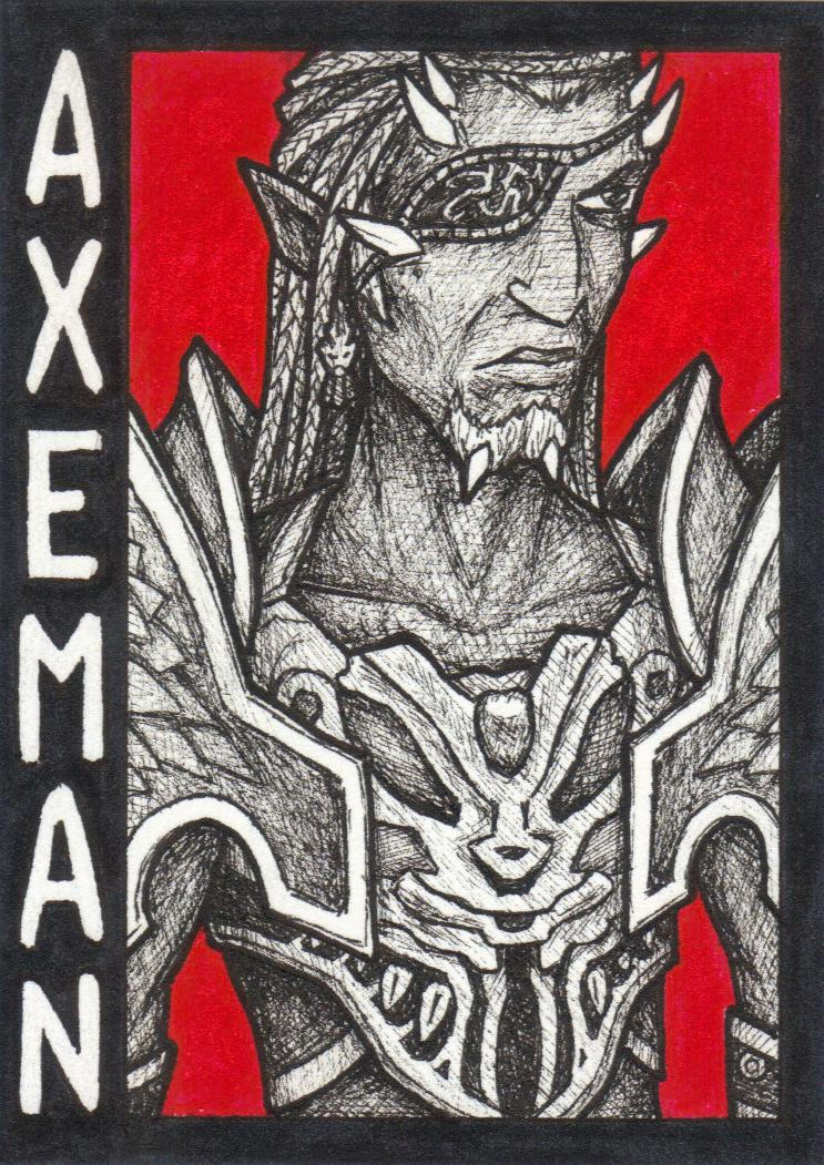 Axeman Aut Line AxeMan by Jagarnot on DeviantArt