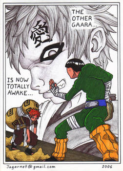 Gaara vs Rock Lee