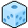 Icy Blue dice bullet (with baby blue dots)