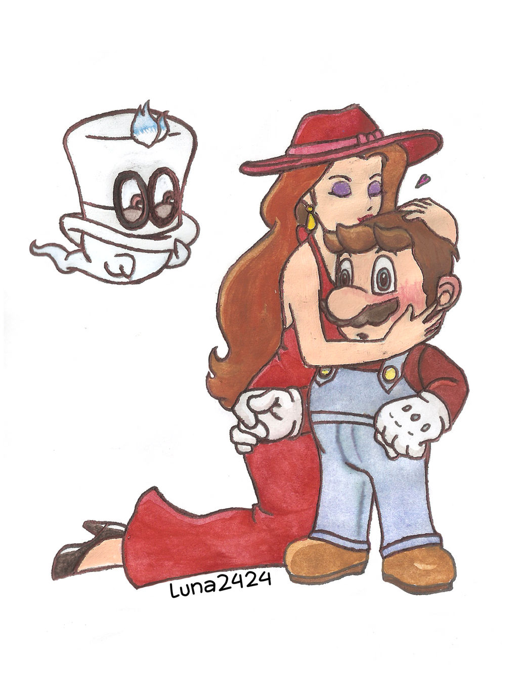 Mario x Pauline fanart by Luna2424 on DeviantArt