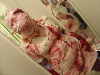 Bubble head nurse costume