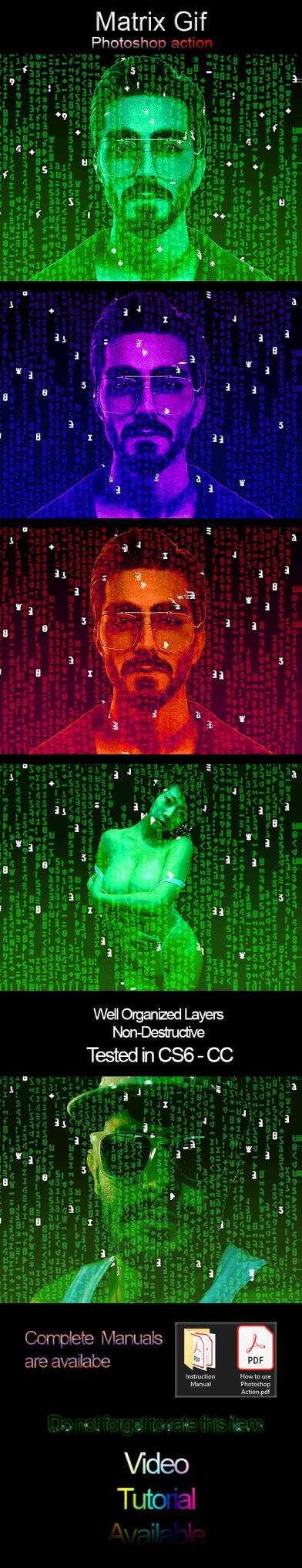 Matrix Effect Gif Photoshop Action by jlquizon15 on DeviantArt