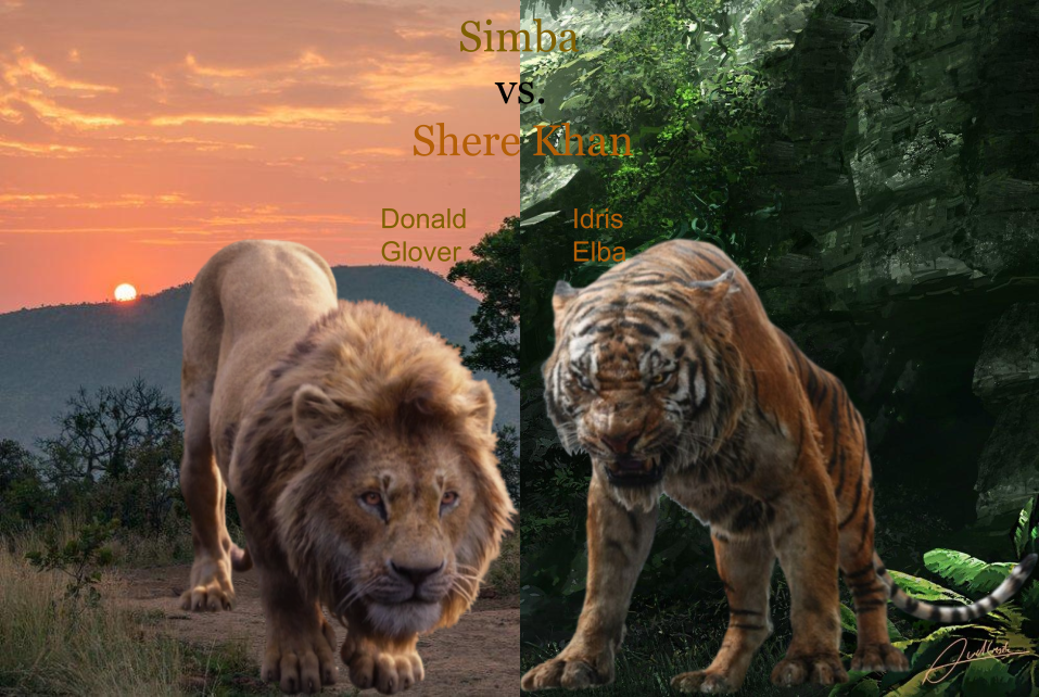 Simba vs. Shere Khan by SevaCav1543 on DeviantArt