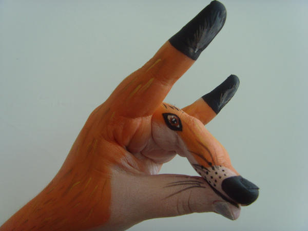 Hand Fox Letf fox hand by lizzierascall on DeviantArt