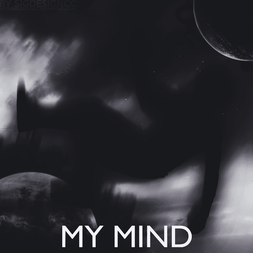 My Mind 1000x1000 Black and White