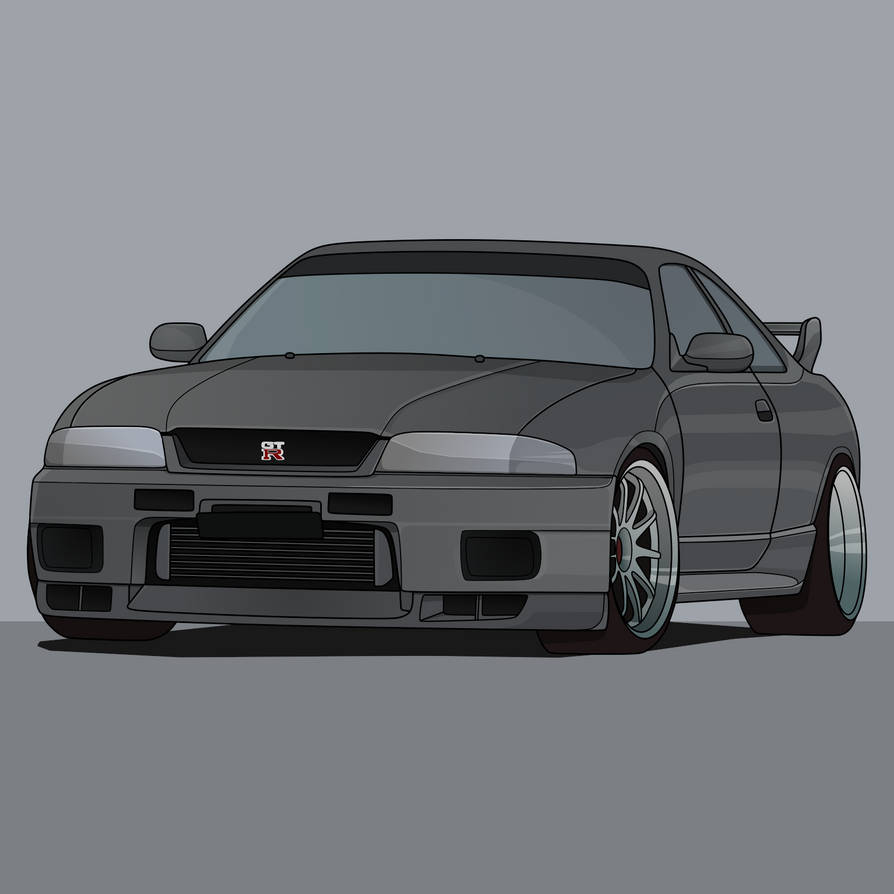GT-R R33 by mikitowdrawings on DeviantArt