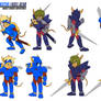 Sparkster Axel - RKA Character Studies 2