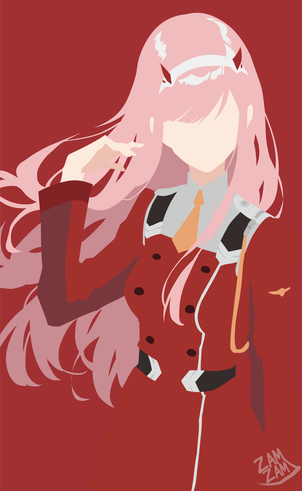 Zero Two Minimalist by SodaZamzam on DeviantArt