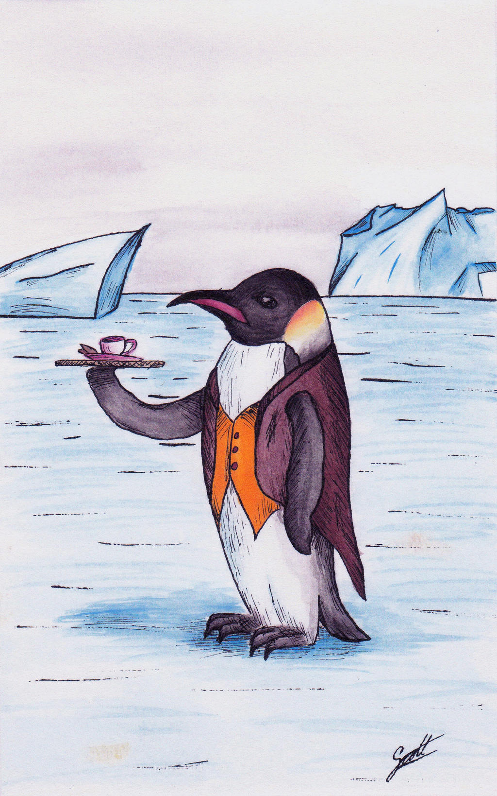 Penguin Butler Butler Penguin by Niginie on DeviantArt