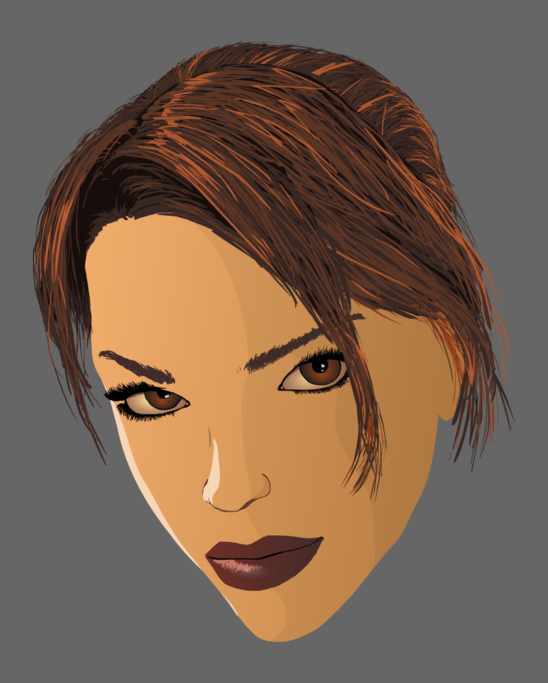 Lara Croft vector scrap