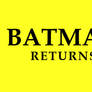 1992 Batman Returns Movie Title Logo