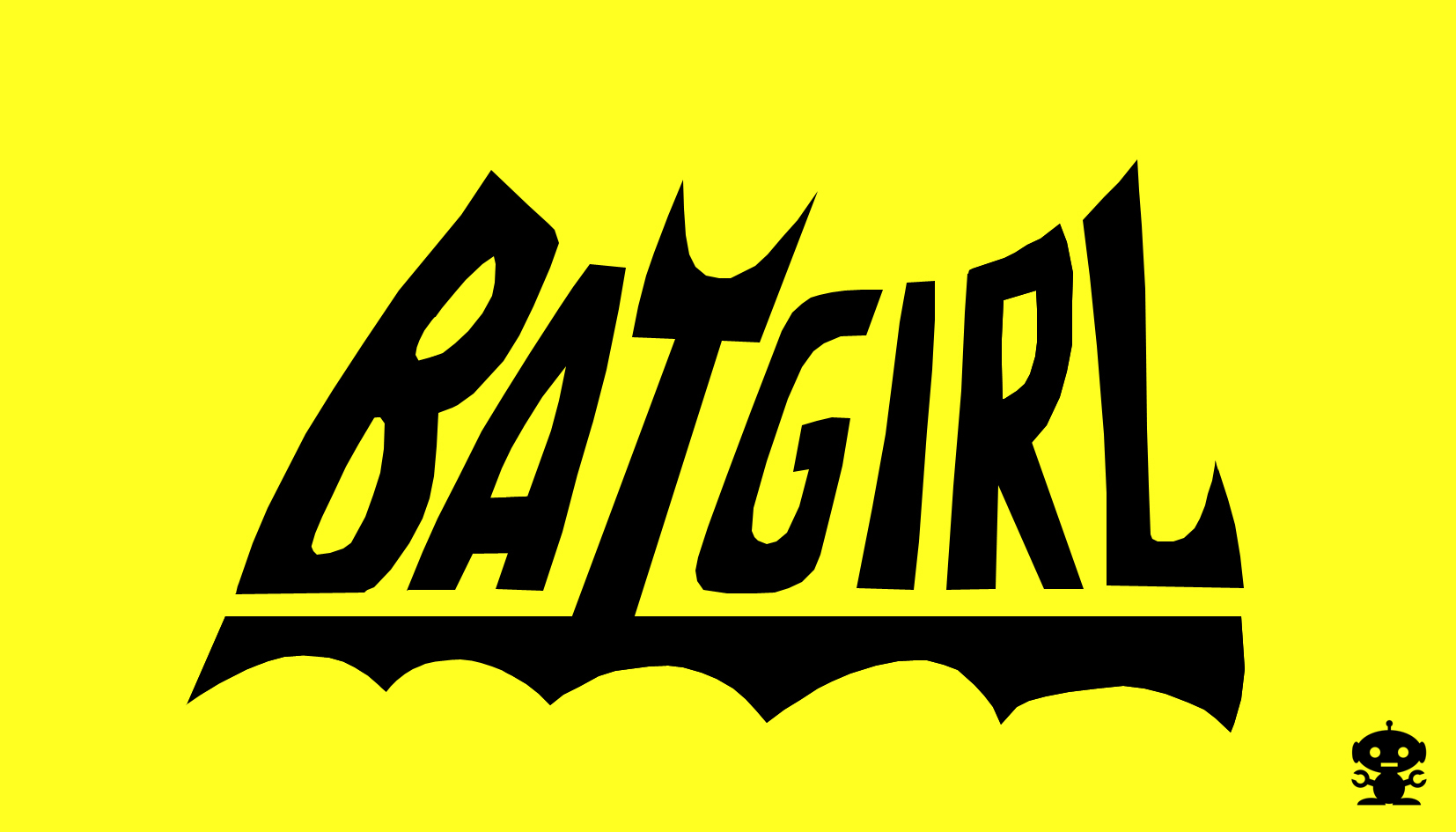 1967 Batgirl on Batman TV Show Title Logo