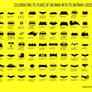 75 Years of Batman Logos
