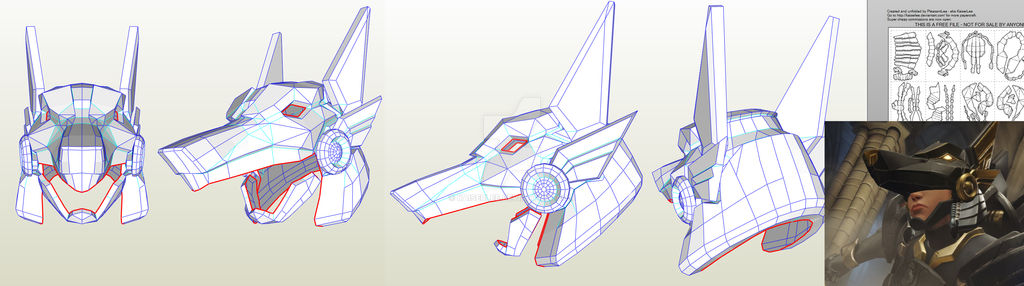 Overwatch Pharah Anubis Papercraft Helmet by KaiserLee on DeviantArt overwatch-pharah-anubis-papercraft-helmet-by-kaiserlee-on-deviantart