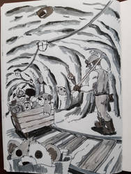 Inktober: 28th October 2023 - Teddy Bear Mine