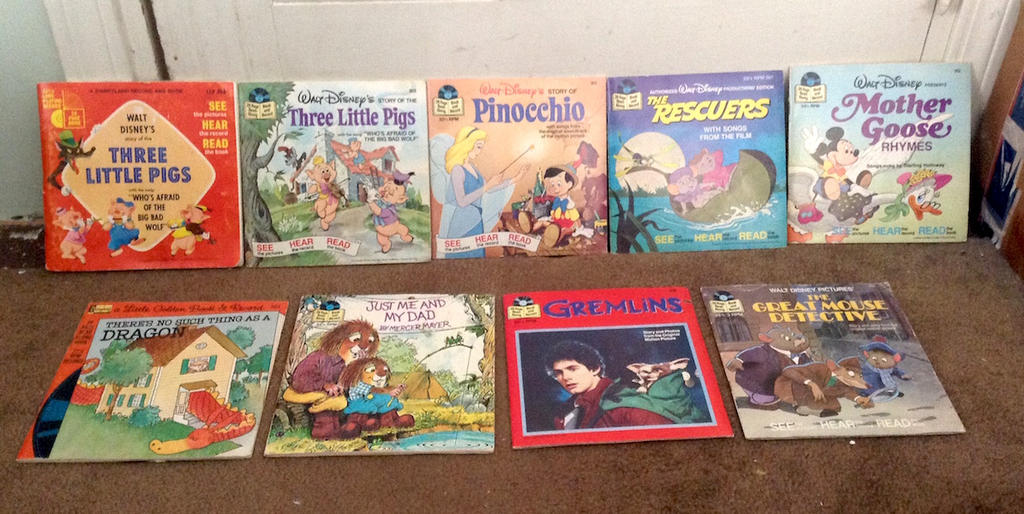 My Disney read-along book-and-audio collection! by WileE2005 on DeviantArt