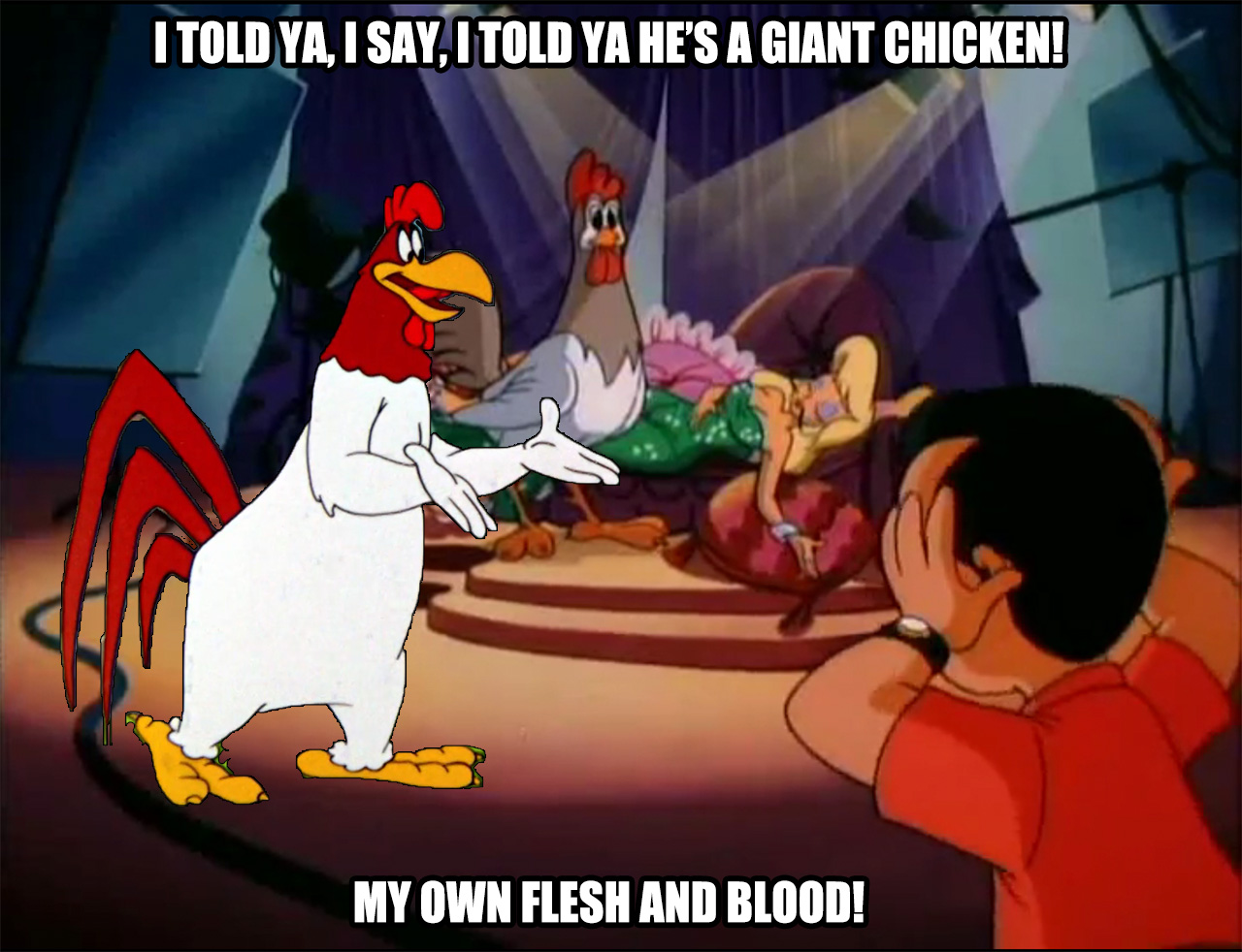 Foghorn Leghorn meets Chicken Boo by WileE2005 on DeviantArt