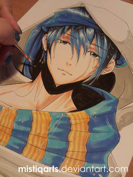 Free! - Iwatobi Swim Club Haruka Copic drawing