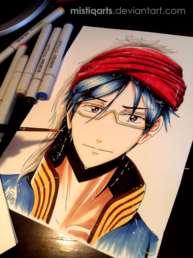 Free! : Iwatobi Swim Club Rei Copic drawing