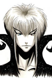 Jareth goblin king Print by Mistiqarts