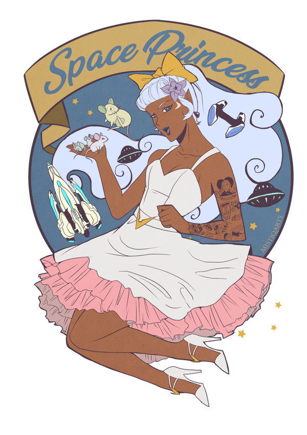 Space Princess Rockabilly Allura by Mistiqarts