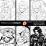 Patreon Lineart Rewards March 2019