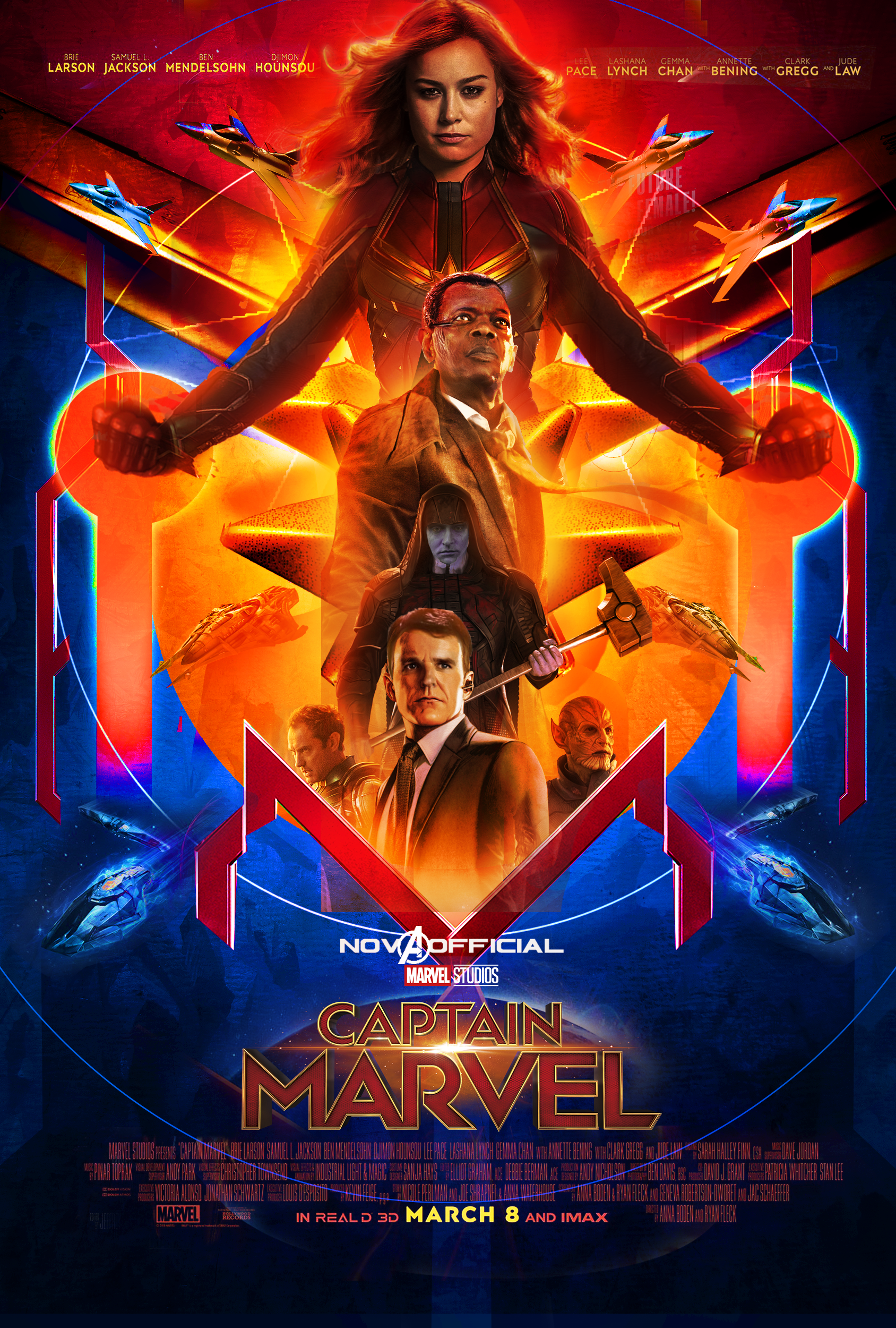 Captain Marvel Poster 2019 by iamtherealnova on DeviantArt