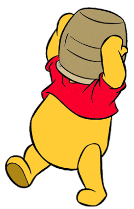 Stuck Clip Winnie the Pooh Stuck in a Honey Pot Again 