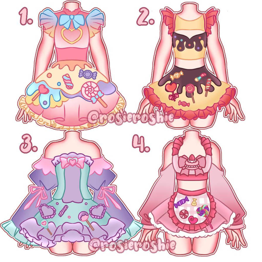 CANDY CORE OUTFIT ADOPT AUCTION by rosieroshie on DeviantArt
