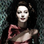 Ava Gardner Red Dress Colorize